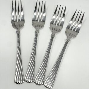 Reed & Barton Atlantis 18/10 Stainless Steel Salad Fork 7 1/8” Set Of 4